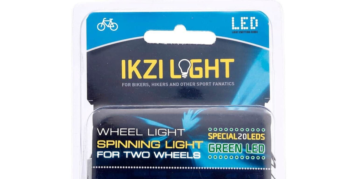 Ikzi Light Wiellicht Spinning Light 20 Led Batterij Groen