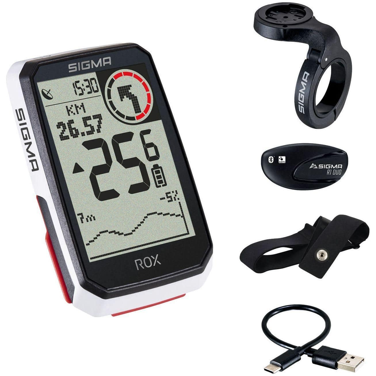 Sigma Gps Fietscomputer Rox 4.0 Gps Hr Set - Le Coq Wielerartikelen