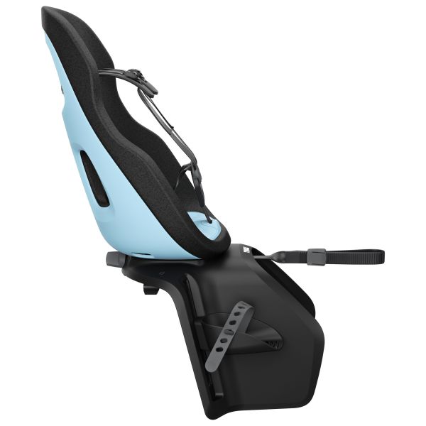 Thule Yepp Nexxt 2 Maxi achterzitje voor fiets, met dragerbevestiging en comfortabele zitting, geschikt voor kinderfietsen.