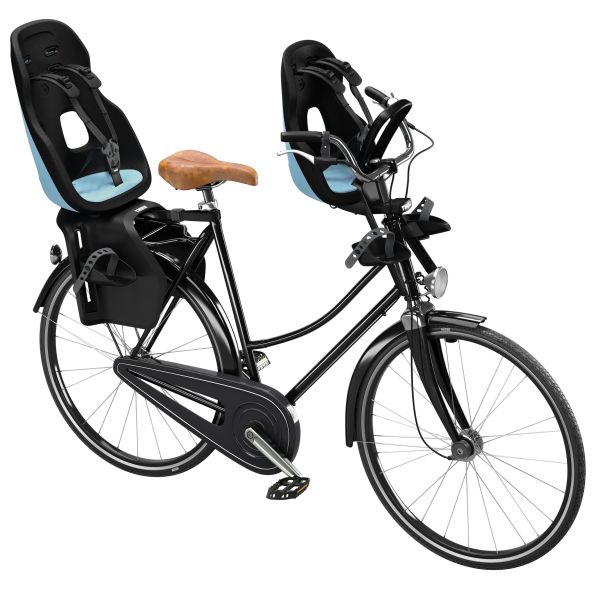 Thule Yepp Nexxt 2 Maxi achterzitje voor fiets met dragerbevestiging, zwart met verstelbare veiligheidsgordel