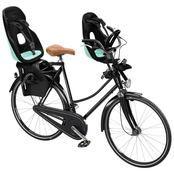 Thule Yepp Nexxt 2 Maxi achterzitje voor fiets, bevestiging op drager, comfortabel en veilig voor kinderen op de fiets.