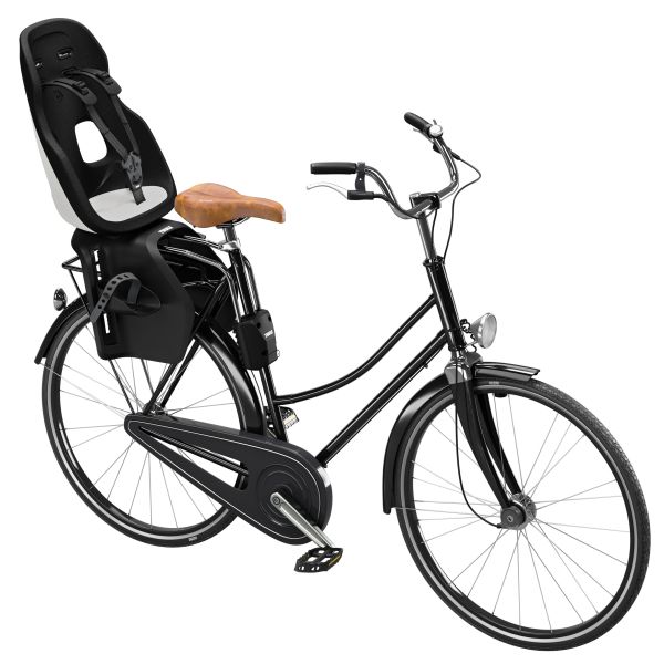 Thule Kinderzitje Achter Yepp Nexxt 2 Maxi voor framebevestiging op fiets, geschikt voor veilige kinderzitplaats achter.