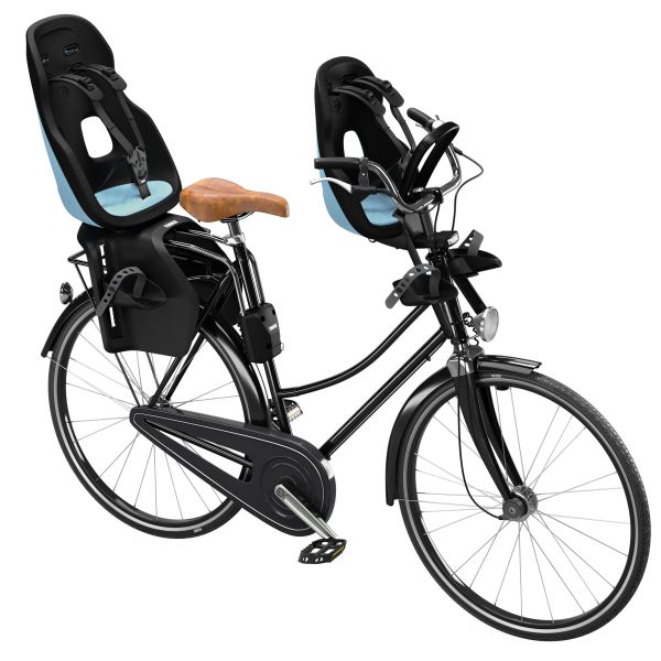 Thule Yepp Nexxt 2 Maxi achterzitje voor fietsframebevestiging, geschikt voor kinderfietsveiligheid en comfort.