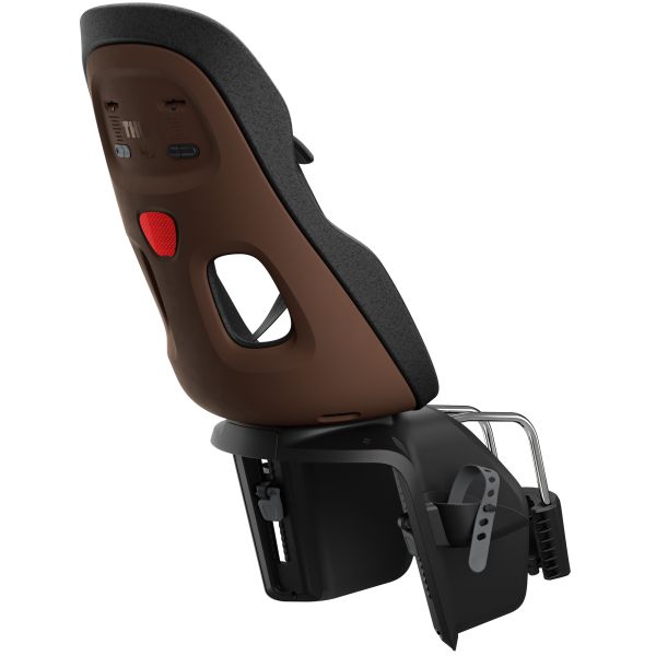 Thule Kinderzitje Achter Yepp Nexxt 2 Maxi fietsstoeltje voor framebevestiging, zwart, geschikt voor kinderen achterop de fiets.