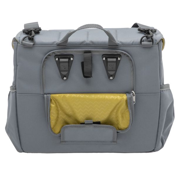 Enkele Fietstas New Looxs Mondi Joy Single 18,5 Liter 36 X 16 X 32 Cm - Quilted Grey - Le Coq Wielerartikelen