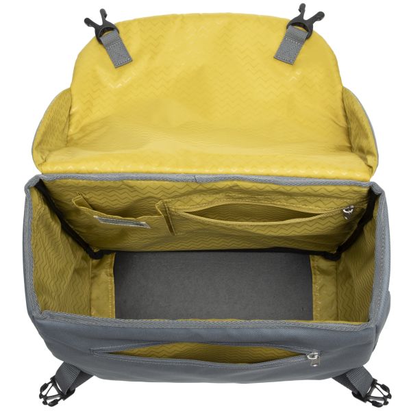 Enkele Fietstas New Looxs Mondi Joy Single 18,5 Liter 36 X 16 X 32 Cm - Quilted Grey - Le Coq Wielerartikelen