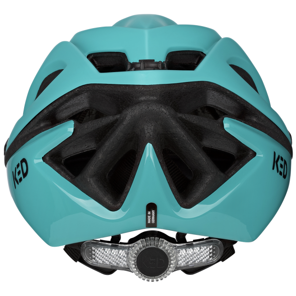 Ked Spiri II Trend fietshelm met K-Fit pasvorm en geïntegreerd led-achterlicht, geschikt voor veilig fietsen.