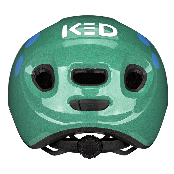 Ked Meggy Spark kinderfietshelm in-mold, gemaakt in Duitsland, met kleurrijk ontwerp en comfortabele pasvorm.