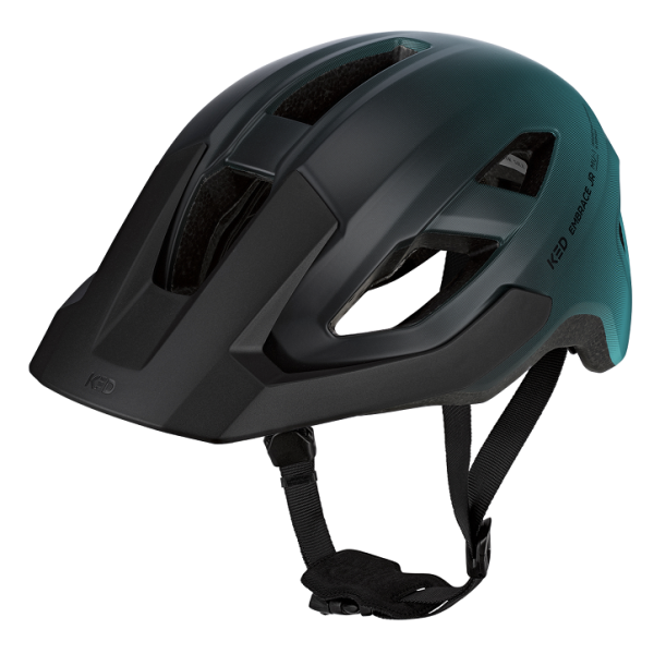 Ked Embrace Jr kinders fietshelm in mold met vizier, S-M (52-58 cm), roze en grijze kleuren, met ventilatieopeningen