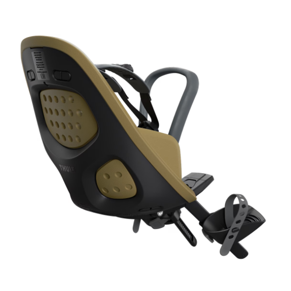 Thule Yepp 2 Mini fietsstoeltje met schokabsorberend schuim voor kinderfiets, comfortabel en veilig zitje voor kinderen.