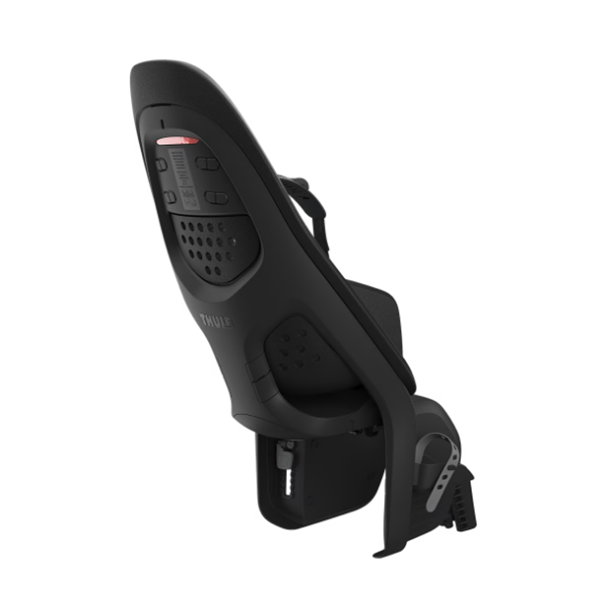 Thule Yepp 2 Maxi framebevestiging voor achterzitje op fiets, snel los te maken, geschikt voor kinderfietszitje.
