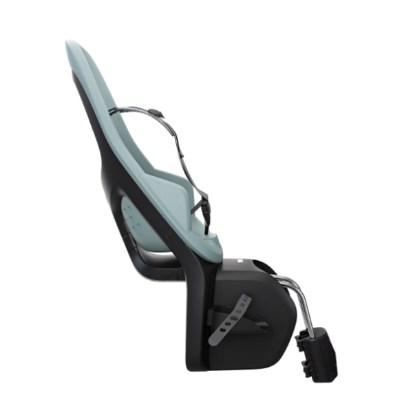 Thule Yepp 2 Maxi framebevestiging voor achterzitje op fiets, snelle release en stevige montage, geschikt voor kinderzitje.