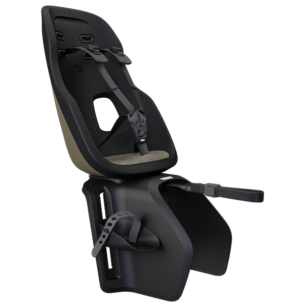 Lichtgewicht Thule Yepp Nexxt 2 Maxi achterzitje voor fiets, geschikt voor kinderen, bevestiging op fietsdraagarm.