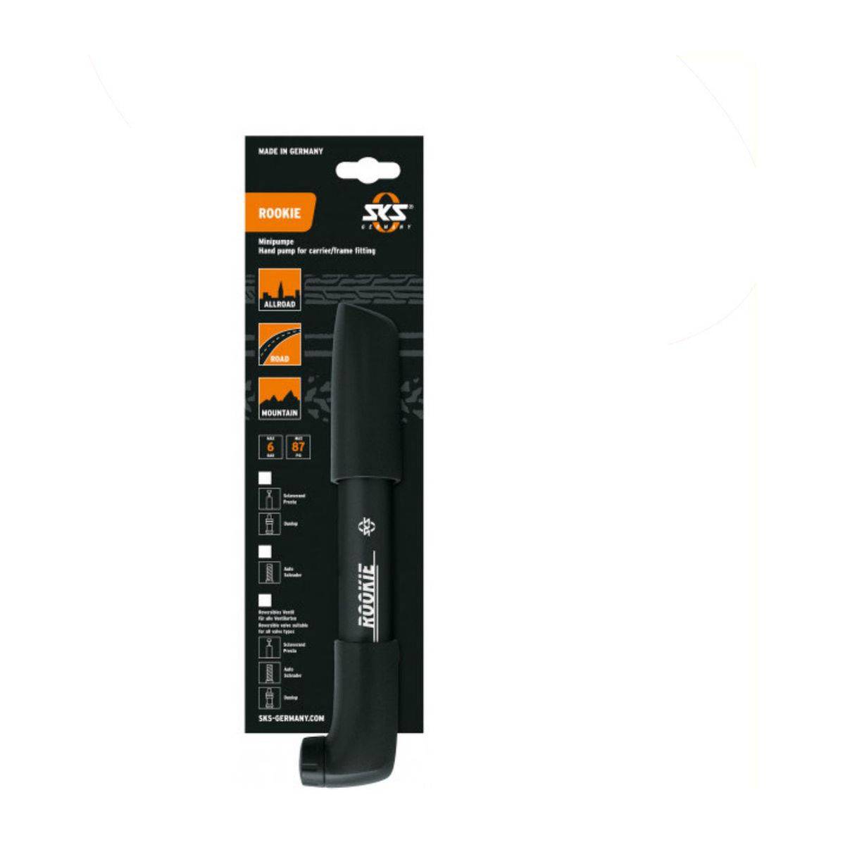 Sks Pomp Hand Roodokie 2 Duokop 245-260Mm Zwart - Le Coq Wielerartikelen