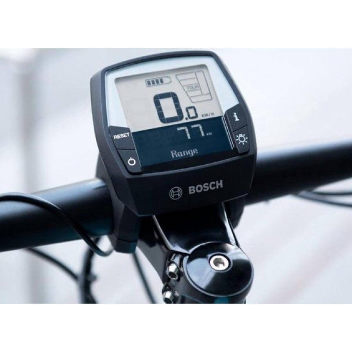 Bosch Intuvia display in zwart, digitaal fietscomputer met bedieningsknoppen en overzichtelijk scherm voor e-bikes