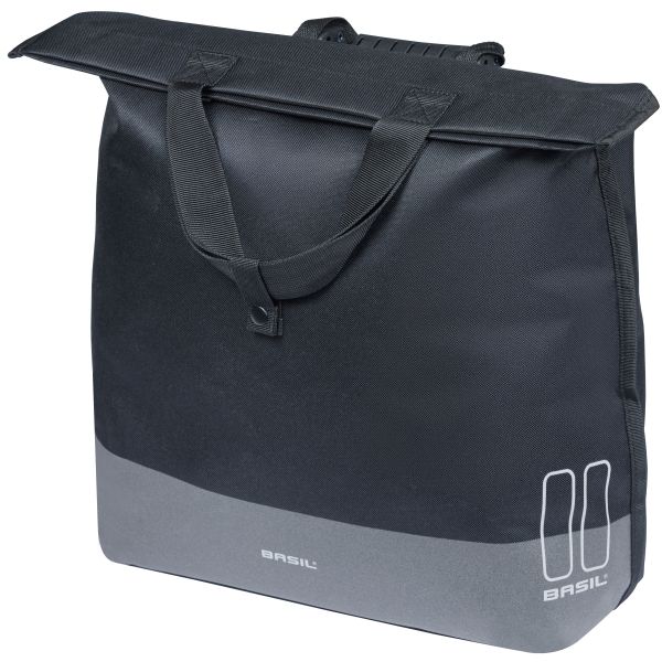 Basil Mara Evo 17-19 liter fietstas enkel met MIK hooks, waterbestendige Basil fietstassen voor fietsers
