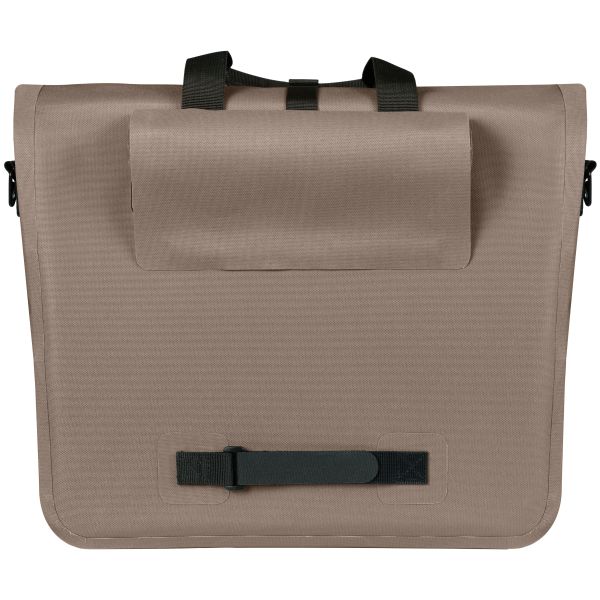 Basil Urban Dry Neo enkelfietstas voor kantoor, waterdicht, 23-26 liter, met MIK-haken, zwart met reflecterende details