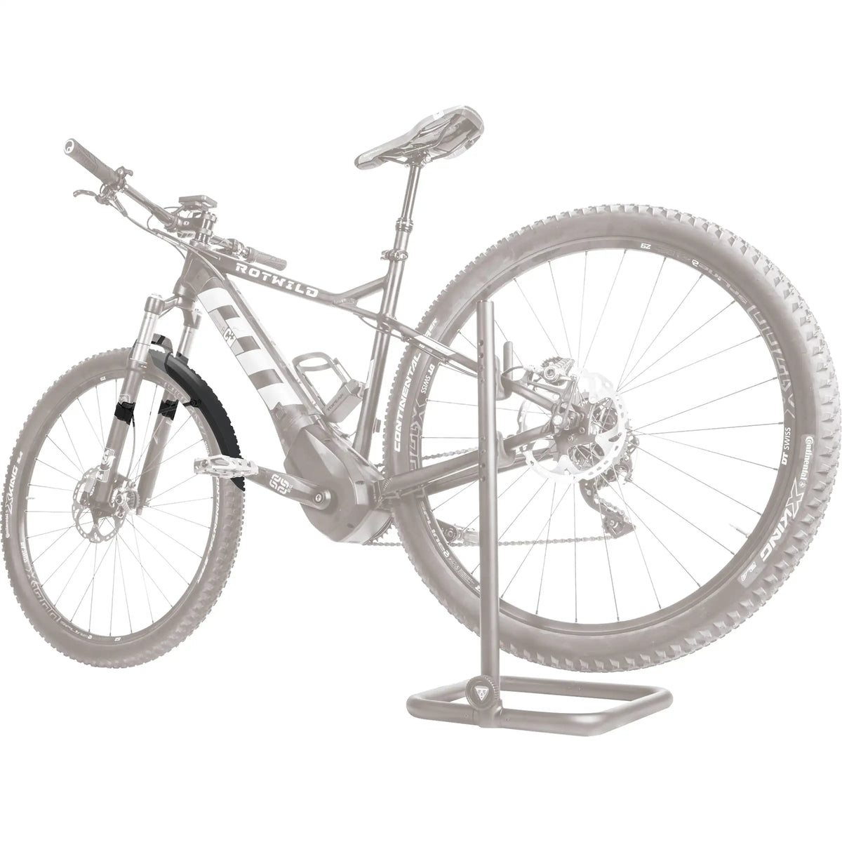 Topeak voorspatbord voor Tetrafender M1 MTB, bescherming tegen modder en water tijdens mountainbiken, zwart kunststof.