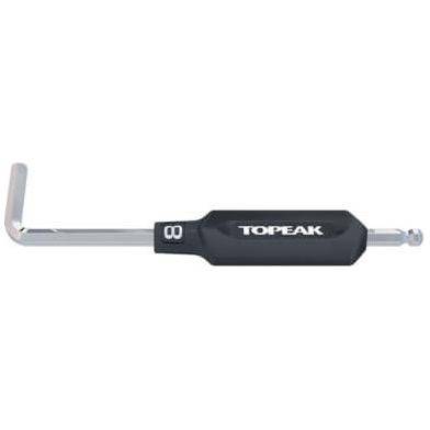 Topeak Duohex inbussleutel voor veelzijdig fiets- en gereedschapgebruik, zwart met ergonomisch handvat.