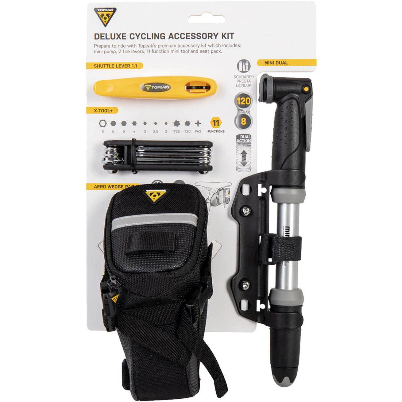 Topeak Deluxe Cycling Accessory Kit - Le Coq Wielerartikelen