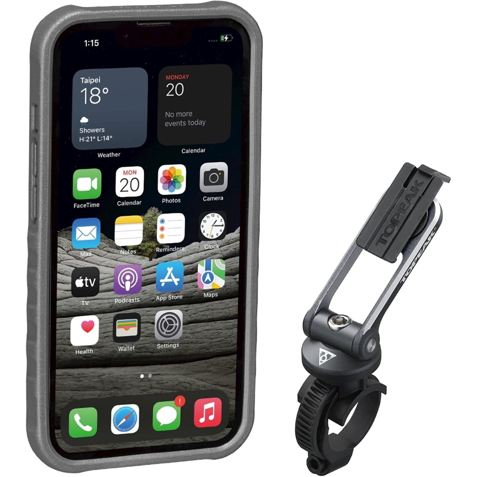 Topeak Ridecase Iphone 13 Pro Incl. Bevestiging - Le Coq Wielerartikelen