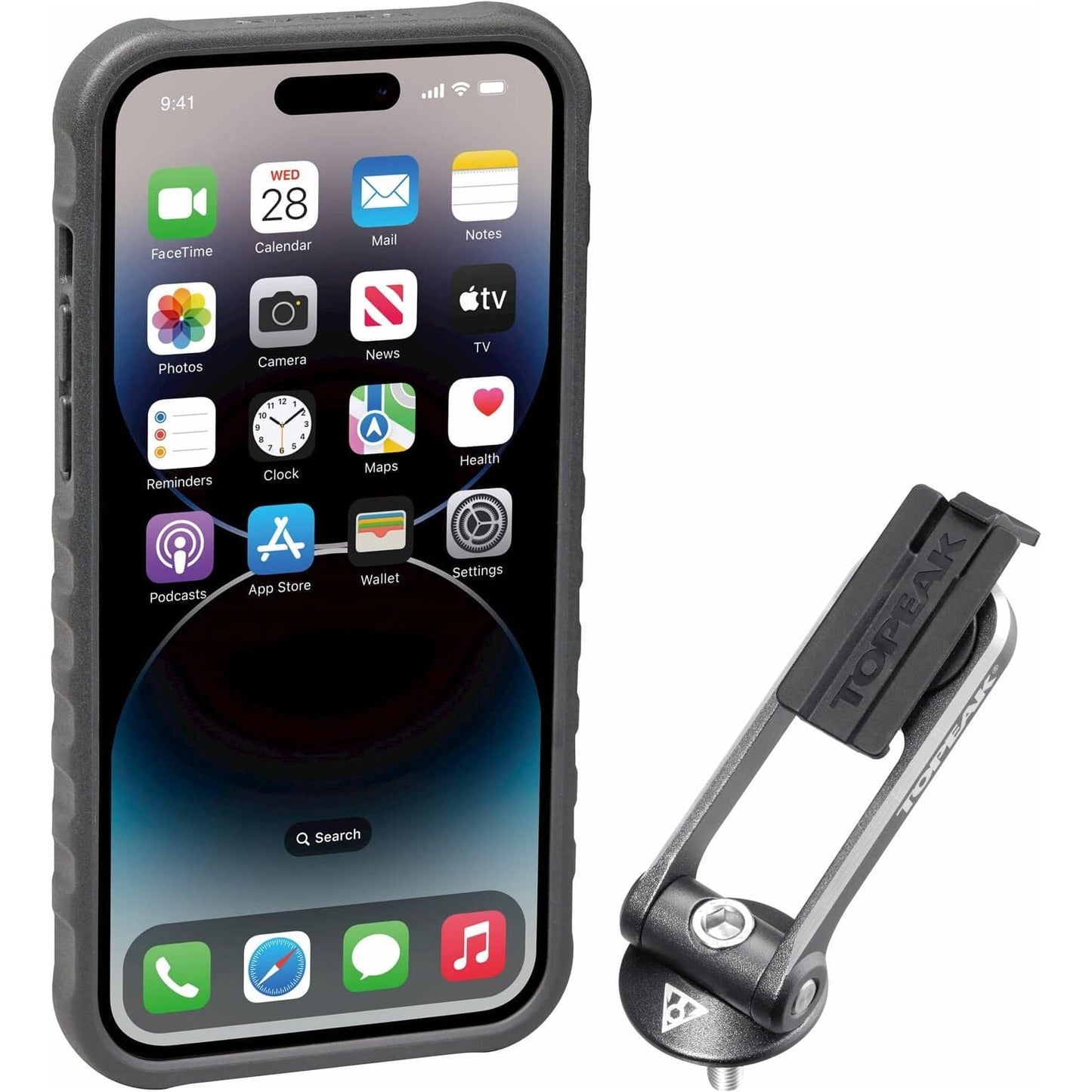 Topeak Ridecase Iphone 14 Pro Max Incl. Bevestiging - Le Coq Wielerartikelen
