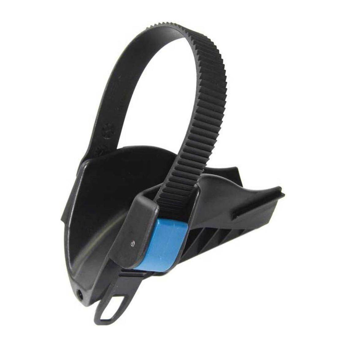Zwarte XLC wielhouder Azura/Xtra/2.0 wielgoot voor fietsen, stevig en geschikt voor veilige opslag of transport.