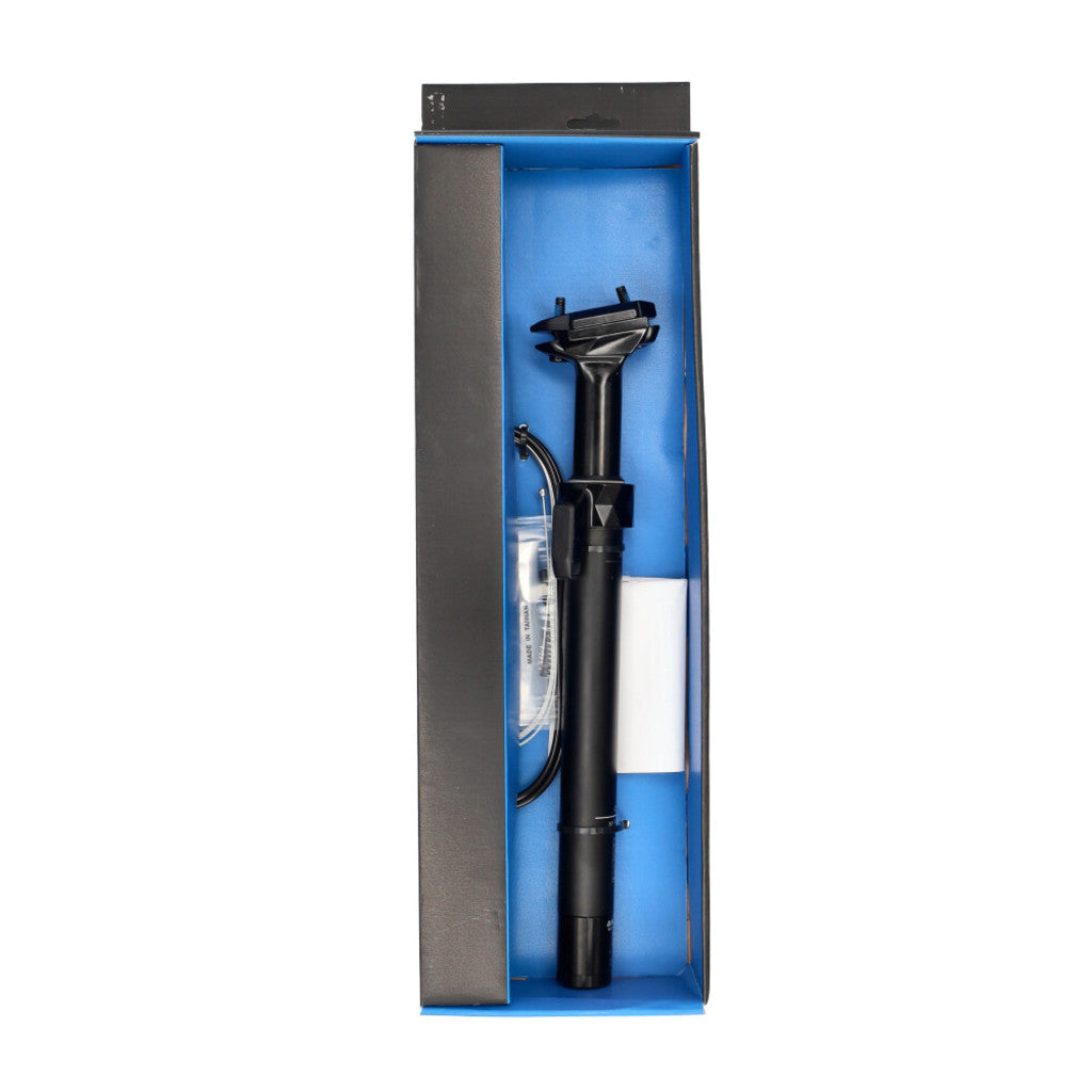 XLC Zadelpen Burner SP-T20B Dropper Remote Drop Aluminium Zwart - Le Coq Wielerartikelen