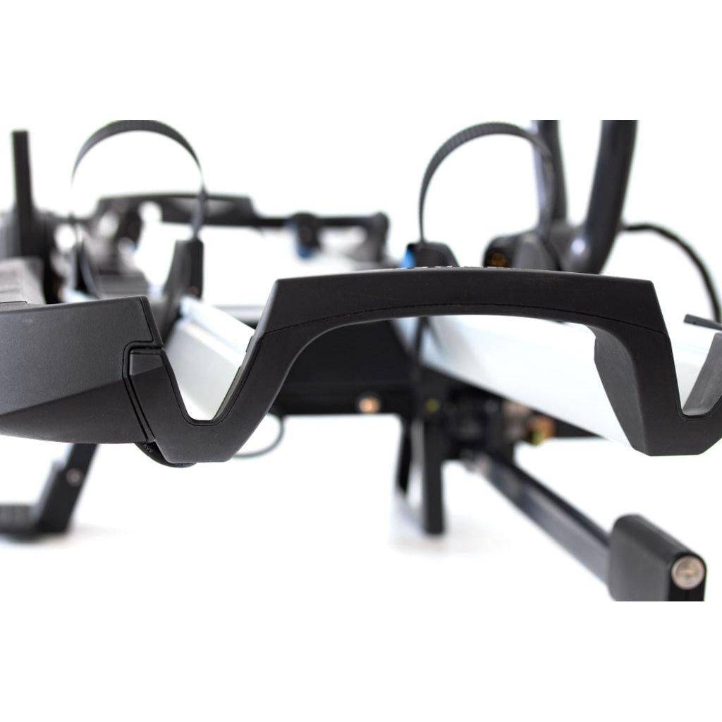 Fietsendrager XLC Azura Xtra WT VC-C10 2 Fietsen 13-polig Opklapbaar Kantelbaar Zwart/Zilver - Le Coq Wielerartikelen