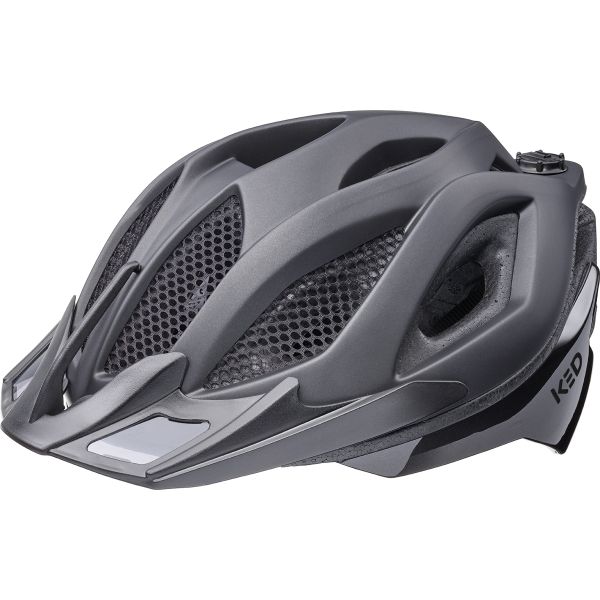 Ked Spiri II Trend fietshelm met K-Fit verstelbare band en geïntegreerd LED-achterlicht voor veiligheid en comfort.