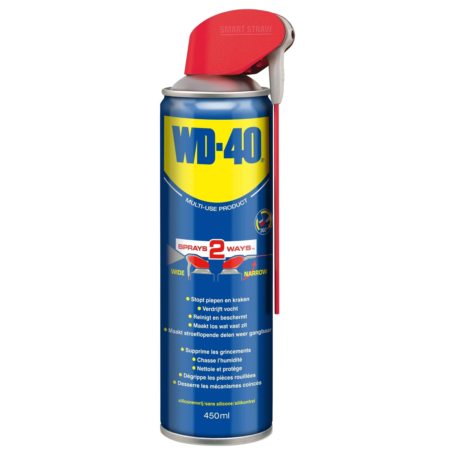 Wd40 Multispray Met Smartstraw - 450 Ml - Le Coq Wielerartikelen