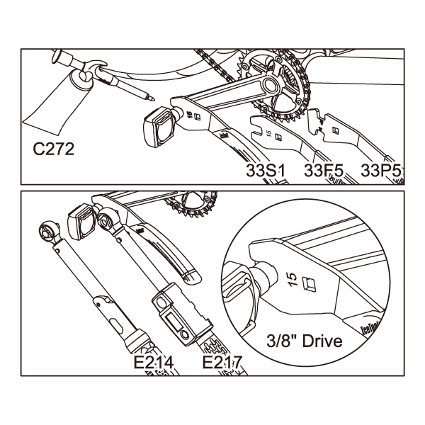 Icetoolz Pedaalsleutel 33S1 15Mm - Le Coq Wielerartikelen