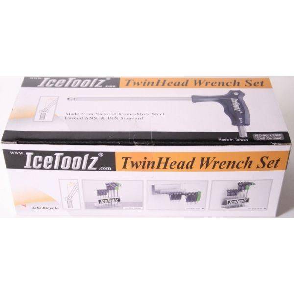 Inbussleutelset Icetoolz 7M85 "Twin Head" Met Opbergstandaard - Le Coq Wielerartikelen