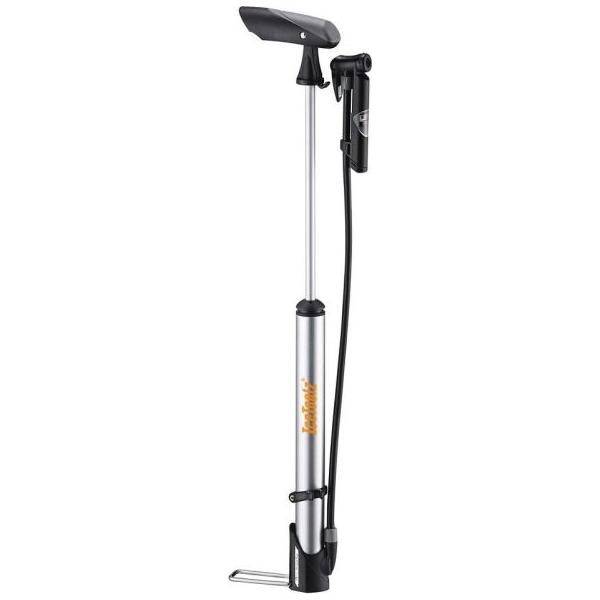 Hogedruk Mini Voetpomp Icetoolz 240A351 Met Drukmeter - Le Coq Wielerartikelen