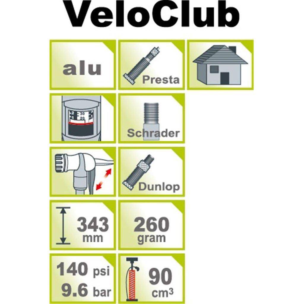 Hogedruk Mini Voetpomp Icetoolz 240A351 Met Drukmeter - Le Coq Wielerartikelen