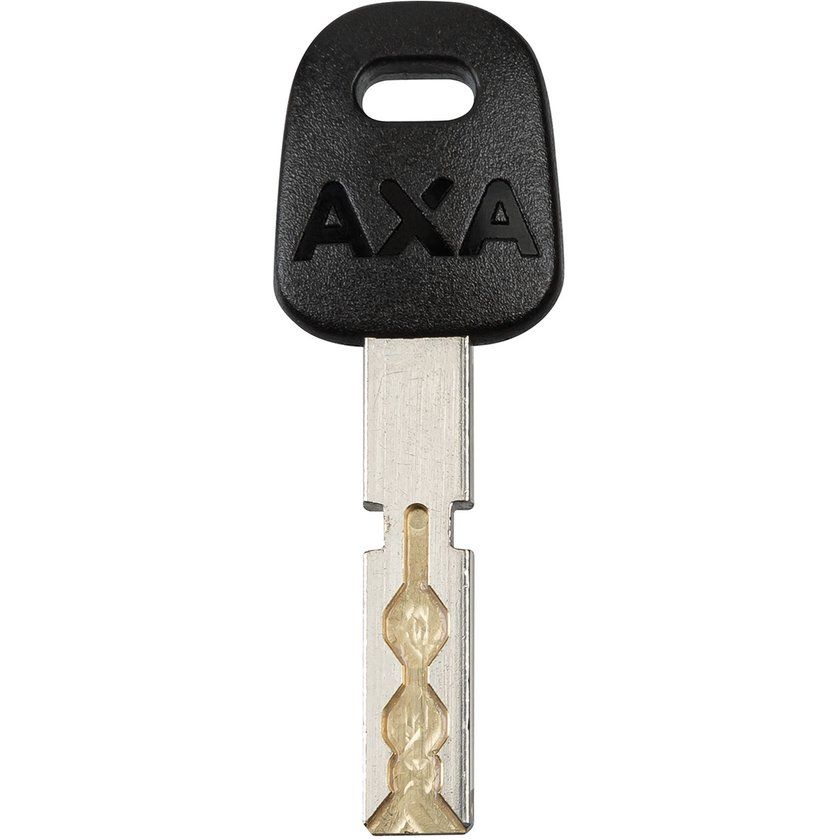 Zwart Axa Imenso Large ringslot voor fietsbeveiliging, zichtbaar in de afbeelding.