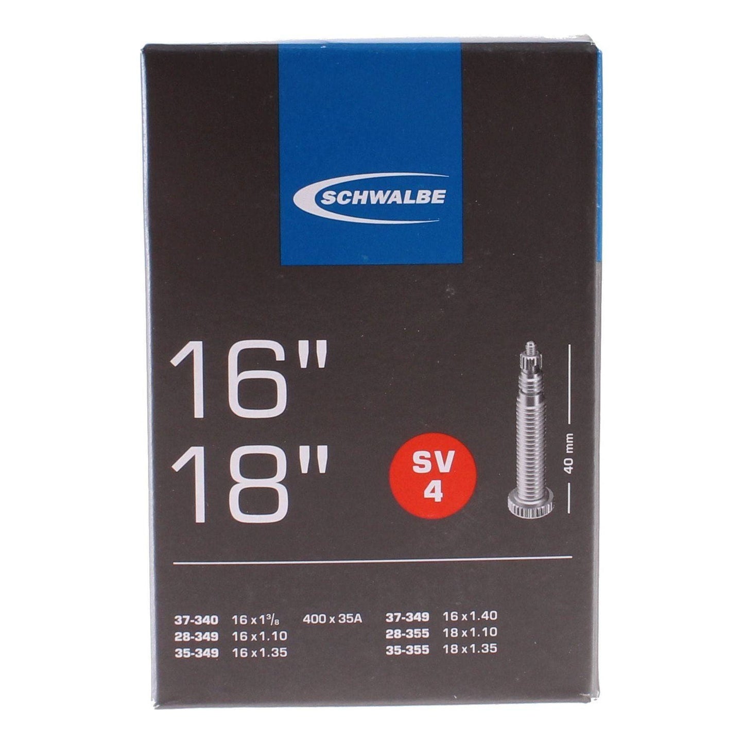 Schwalbe Binnenband Sv4 16-18" / 28/37-340/355 - 40Mm Ventiel - Le Coq Wielerartikelen
