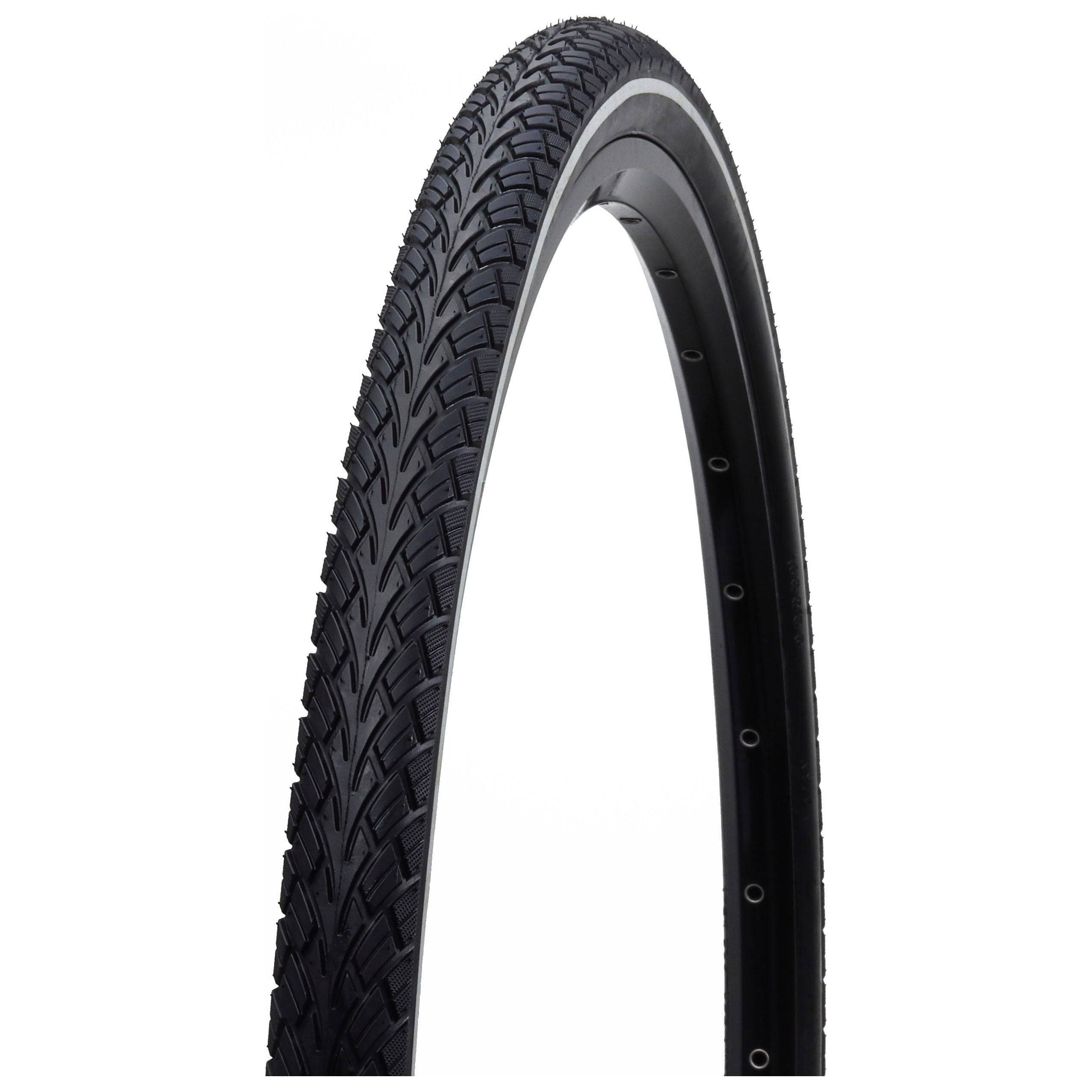 Edge Buitenband Street 24 X 1.75" / 47-507Mm - Zwart Met Reflectie - Le Coq Wielerartikelen
