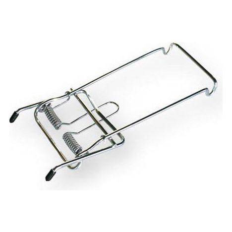 Clip-On Bagagedrager Steco Met Veer - Zilver - Le Coq Wielerartikelen