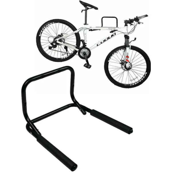 Zwarte Edge inklapbare wandhouder voor fiets tot 30 kg, muurbeugel voor ophangen van fietsen, stevig en ruimtebesparend.