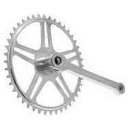 Vinty Crankstel Met Spie 46T - Chroom - Le Coq Wielerartikelen