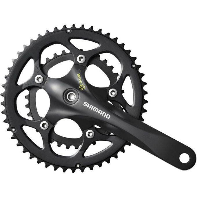Shimano Crankstel 2 X 9 Speed Road Fc-Rs345 - 175/50-34 Octalink - Zwart - Le Coq Wielerartikelen