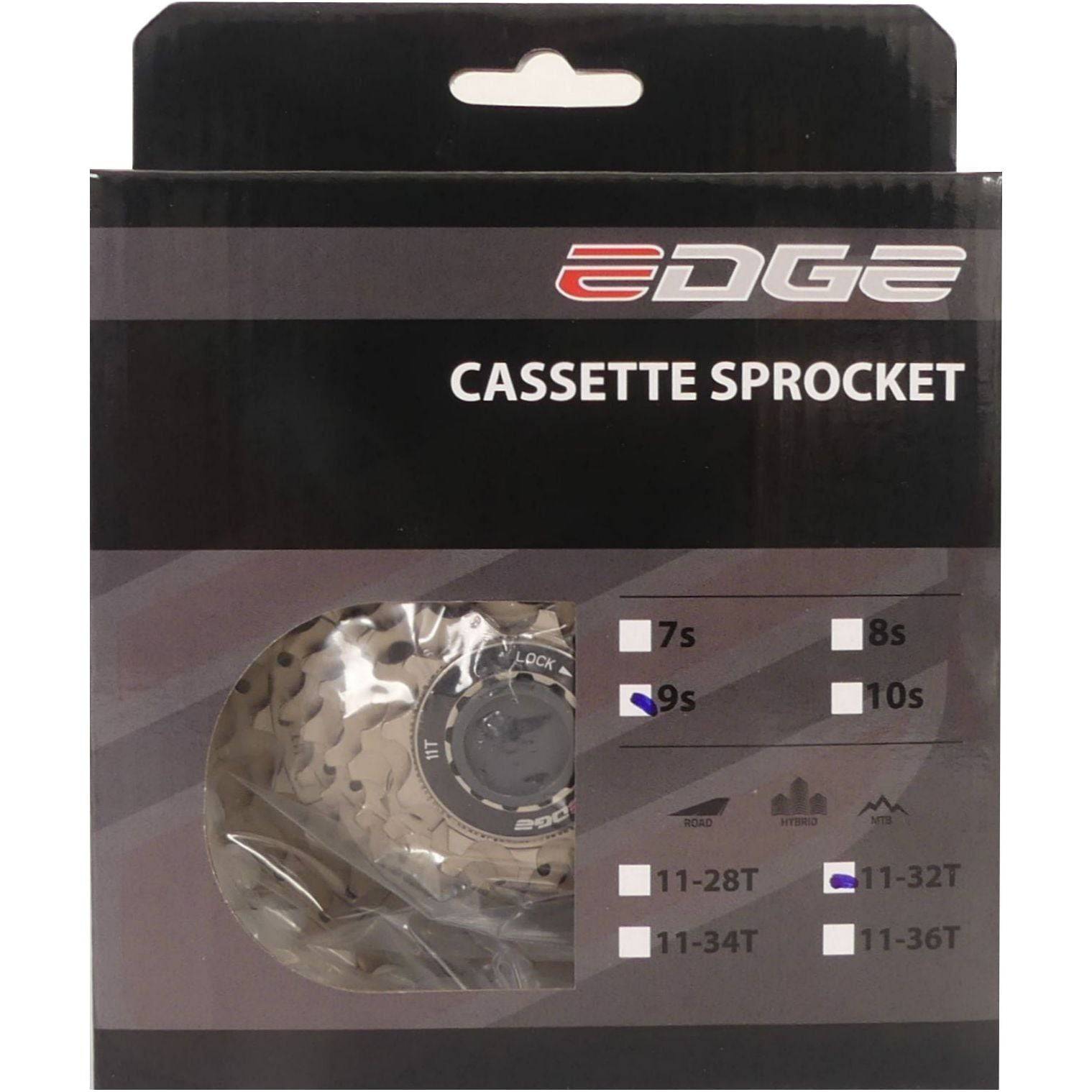 Edge Cassette 9 Speed Csm5009 - Zilver - Le Coq Wielerartikelen