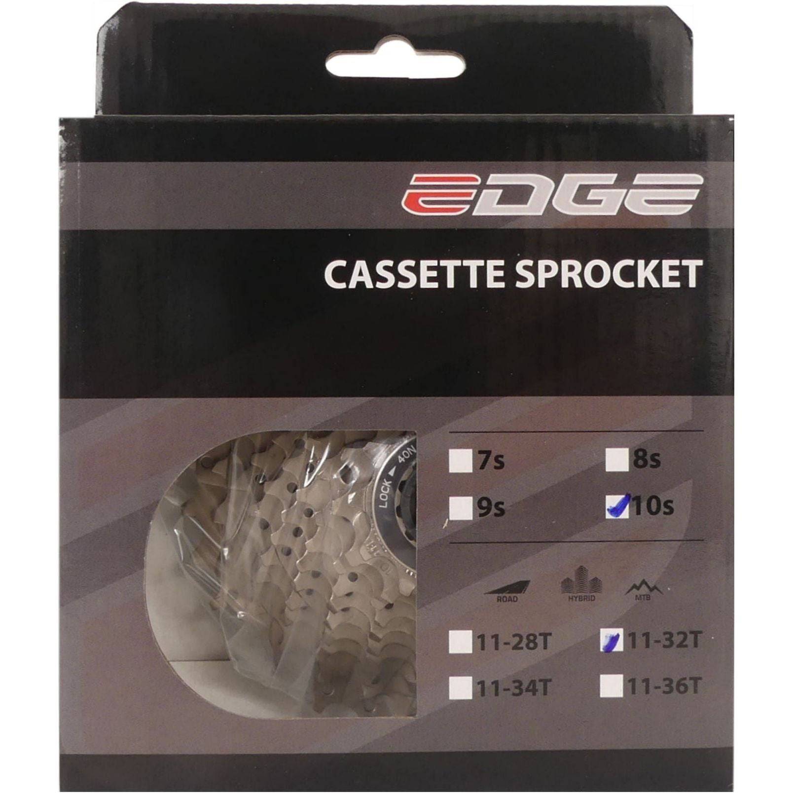 Edge Cassette 10 Speed Csm6010 - Zilver - Le Coq Wielerartikelen