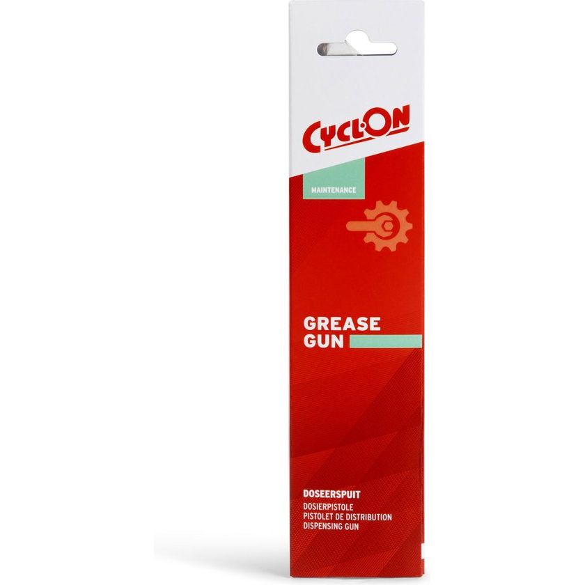 CyclOn Vetspuit smeerpistool voor 150 ml tubes, handbediend met ergonomische grip en metalen spuitkop voor precisie.