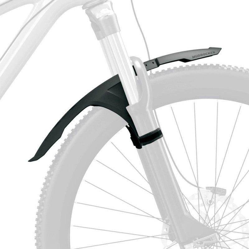 Zwart SKS Mudrocker voorspatbord voor 27,5 en 29 inch fietsen, gemaakt van duurzaam PVC for bescherming tegen modder
