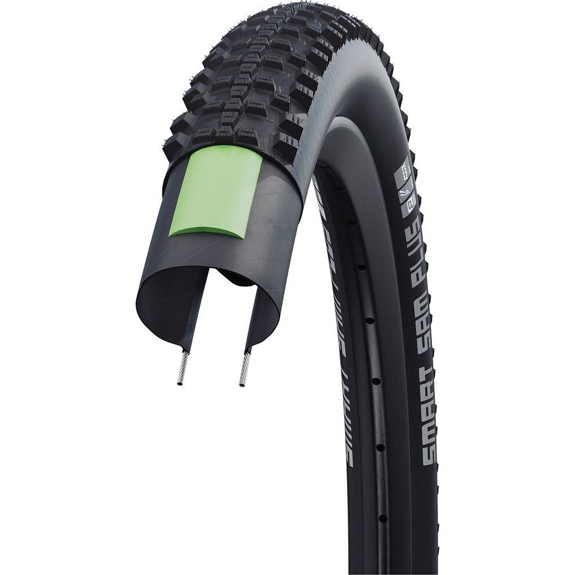 Pneu VTT Schwalbe Smart Sam Plus DD 29 pouces – Noir