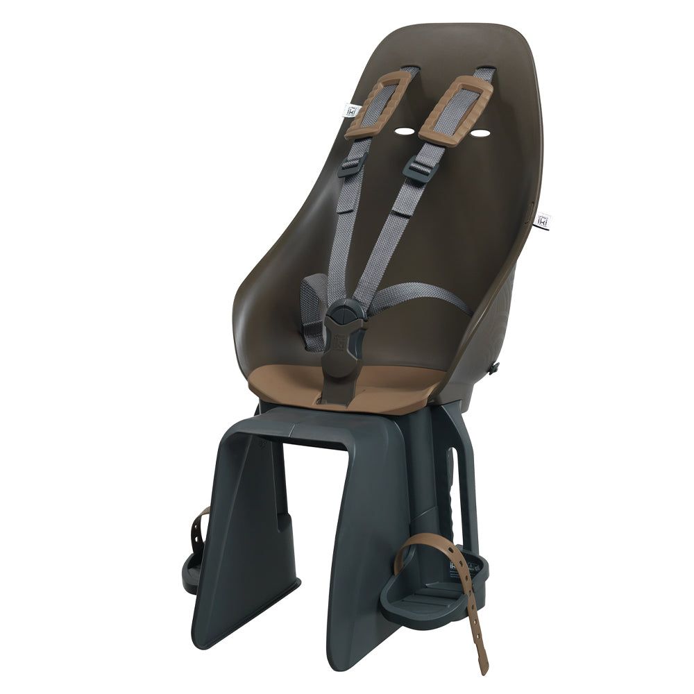 Fietsstoeltje achter van Urban Iki Ta-ke Easyfix, geschikt voor kinderfiets, met stevig zitje en bevestigingsbeugel.