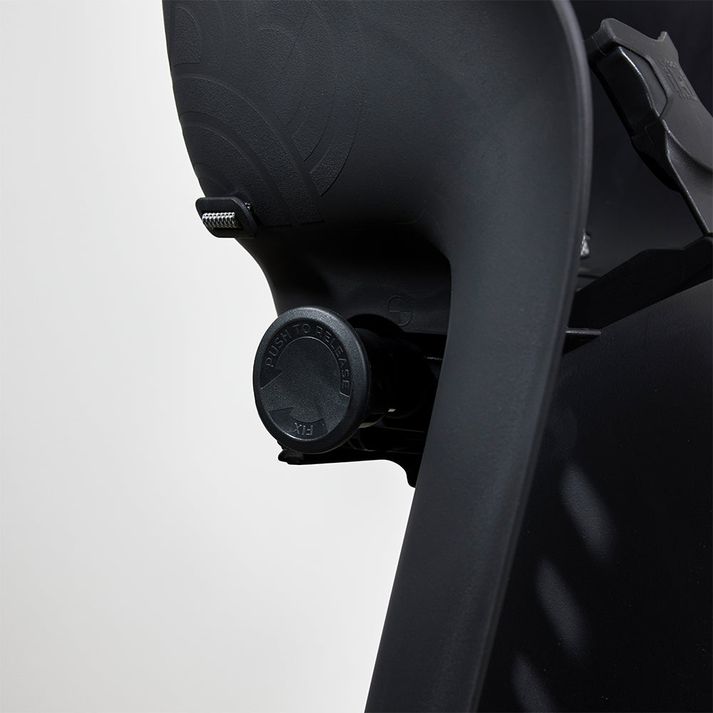 Urban Iki achterzitje U-me Easyfix voor fiets, zwart, bevestiging op achterdrager, geschikt voor kinderen