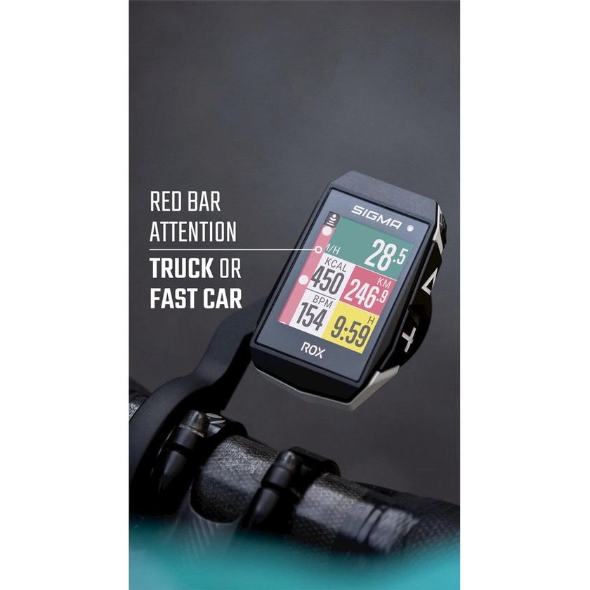 SigmaFietscomputer Rox 11.1 EVO Gps HR Compleet Zwart